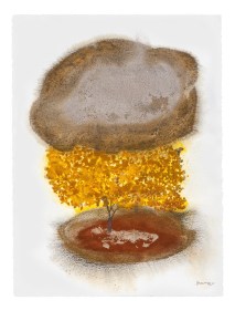 G. R. Iranna  Under the Planet (17), 2022  Mixed media on paper  30h x 22w in