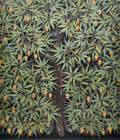 Rajan Krishnan GOLDEN FRUITS / PLANT OF SUSTENANCE 2012 Acrylic on canvas 84 x 72 in.