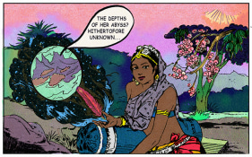 Chitra Ganesh  Depths of Her Abyss  Archival inkjet print  16h x 20w in