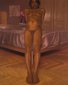 Abir Karmakar IN THE OLD FASHIONED WAY 8 2007 Oil on canvas 89 x 72 in.