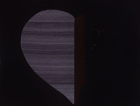 Aisha Hussain GIRRAH IS KNOT 2008 Ink and copper wire on wasli 22 x 30 in.