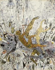 M. Vijitharan Untitled (3) 2016 Mixed media on paper 30 x 24 in.