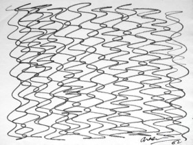 Rasheed Araeen Series B (4-6) Felt tip on paper 11 x 16 in. NFS