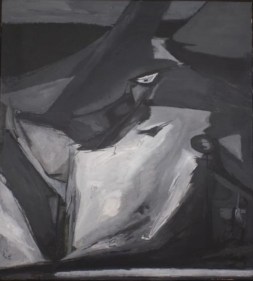 Ram Kumar UNTITLED (BLACK BIRD) ND Oil on canvas 34.5 x 31 in.