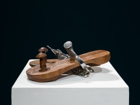 G.R. Iranna  Hold the Peace  Wood, stainless steel, and brass  4 x 6 x 8 in.  2009