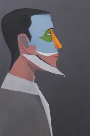 Surendran Nair Mallard 2017 Oil on canvas 35 x 23 in.