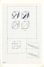 Rasheed Araeen Original Drawings for Sculpture (13-16) 1965- 68 Various NFS