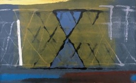 S. Harsha Vardhana UNTITLED 36 2007 Acrylic on canvas 36 x 60 in.  UNAVAILABLE