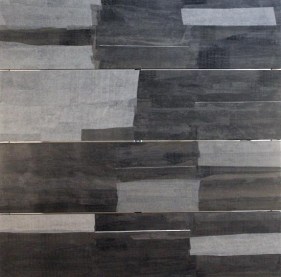 Yogesh Rawal UNTITLED 17 2007 Tissue paper, cellulose &amp; synthetic resin on wood 48 x 48 in.