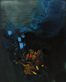 S. H. Raza VALLEE DE GORBIO 1962 Oil on canvas 36.5 x 28 in.