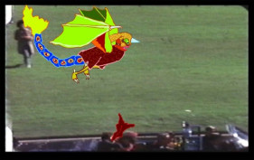 Mike Estabrook WHAT DO SLEEPING MONSTERS DO FOR REASON? Single channel video 3:19 min. NFS