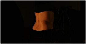 Farida Batool AND SHE WONDERED 2006 Lenticular print 18.5 x 36 in. Edition 1/7