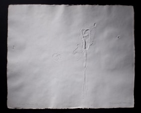 Somnath Hore WOUND SERIES-6 ND Cast handmade paper 19 x 25 in.