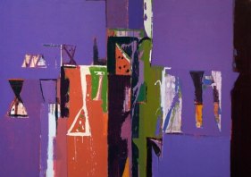 John Tun Sein UNTITLED ABSTRACT 10 (diptych) 2007 Acrylic on Canvas 60 X 84 in.