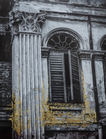 Najmun Nahar Keya  Kintsugi Dhaka (16), 2020  Photograph on archival paper, gold leaf, archival glue