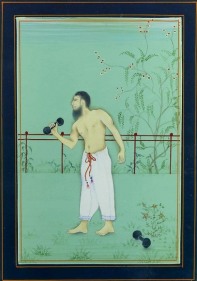 Imran Qureshi MODERATE ENLIGHTENMENT 1 Gouache on wasli 7.5 x 6 in.