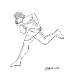 Neeraj Goswami DRAWING I 2007 Pen and ink on Board 7.5 x 6 in.