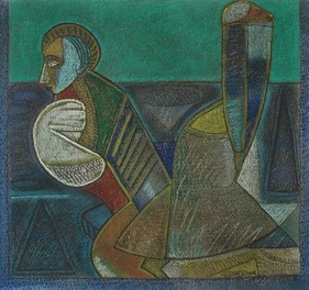 Neeraj Goswami UNTITLED 1 2006 Mixed media on paper 11.5 x 12.5 in.  SOLD