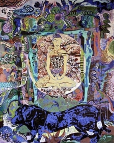 Sanatan Saha UNTITLED IV 2007 Acrylic and oil on canvas 60 x 48 in.