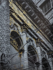 Najmun Nahar Keya  Kintsugi Dhaka (18), 2020  Photograph on archival paper, gold leaf, archival glue  24h x 18w in