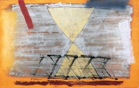 S. Harsha Vardhana UNTITLED 38 2007 Acrylic on canvas 36 x 60 in.  UNAVAILABLE