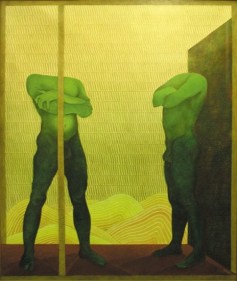 Viren Tanwar BETWEEN YOU AND I Oil on canvas 59.5 x 50 in.