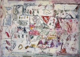 John Tun Sein UNTITLED ABSTRACT 13 2007 Mixed media on paper board 10 X 14 in.