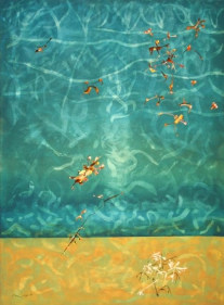 Awdhesh Vajpai UNTITLED 1 2007 Acyrlic on canvas 60 x 44 in.  SOLD