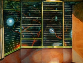 Indrapramit Roy BURNING 2007 Oil on canvas 72 x 96 in.