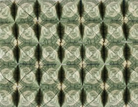 Abdullah M. I. Syed  Topography (Detail) 2017  Folded U.S. $1 banknotes and staple pins  24 x 24 x 2 in