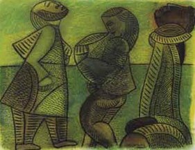 Neeraj Goswami MAYAN (MEXICO) 2006 Mixed media on paper 8.5 x 11 in.