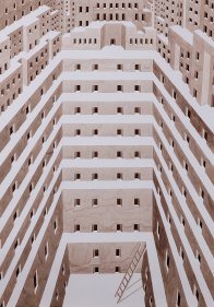 Gigi Scaria  Core, 2017  Watercolor on paper  40.50h x 28.50w in