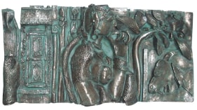K. Laxma Goud PORTRAIT RELIEF 3 2007 Bronze casting 15 x 31 x 4 in.