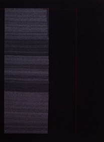 Aisha Hussain HALF EMPTY OR HALF FILLED 2008 Ink on wasli 30 x 22 in.