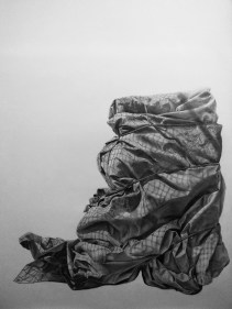 Zainab Abdulhussain, The Covered II, 2018, Graphite on Arches paper, 80 x 51 in