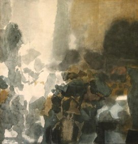 S. H. Raza JANUARY 24 1966 Acrylic on canvas 54.5 x 51 in.