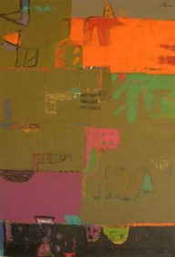 John Tun Sein UNTITLED ABSTRACT 23 2007 Acrylic on Canvas 67 X 44 in.