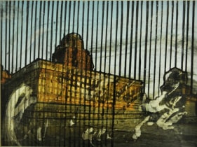 M. Pravat  Untitled (12)  2016  Mixed media on paper  8 x 12 in.