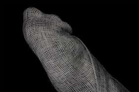 Adeel uz Zafar Antagonist 2 / Demon (Detail) 2015 Engraved drawing on plastic vinyl 60 x 60 in.