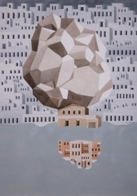 Gigi Scaria Meteor 2017 Watercolor on paper 40.5 x 28.5 in.