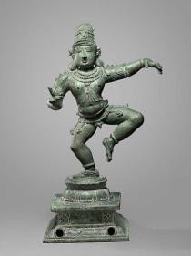 Saint Sambandar Sothern India, Chola Period 12th Century Copper alloy Height: 15 in.  NFS