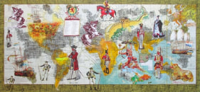 Pala Pothupitiye Other Map 2 2017 Acrylic on archival digital print 23 x 50 in.