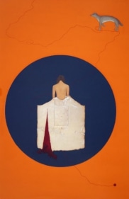 Waseem Ahmed EMERGING 2007 Gouache and silver leaf on wasli paper 12 x 9 in.