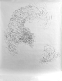 Marcy Chevali  Circumference III  Pencil on paper 60h x 48w in