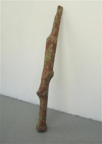 Saad Qureshi YOU SEE WHAT YOU WANT TO SEE 2009 Fabric on wood 49 x 5 x 5 in.