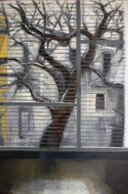 Indrapramit Roy THE NEEM TREE 2007 Oil and acrylic on canvas 72 x 48 in.  SOLD