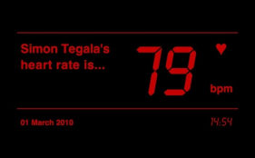 Simon Tegala ANABIOSIS: 1 March 2010 High-definition computer display Duration: 24 hours