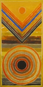 S.H. Raza UNTITLED 2013 Acrylic on canvas 48 x 24 in