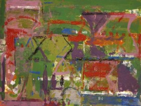 John Tun Sein UNTITLED ABSTRACT 8 2007 Mixed media on paper board 15 X 20 in.