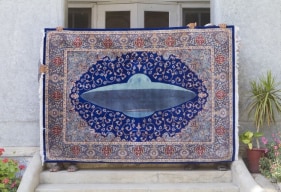 Saks Afridi  Insider Outsider #2, 2016  Wool  60h x 84w in